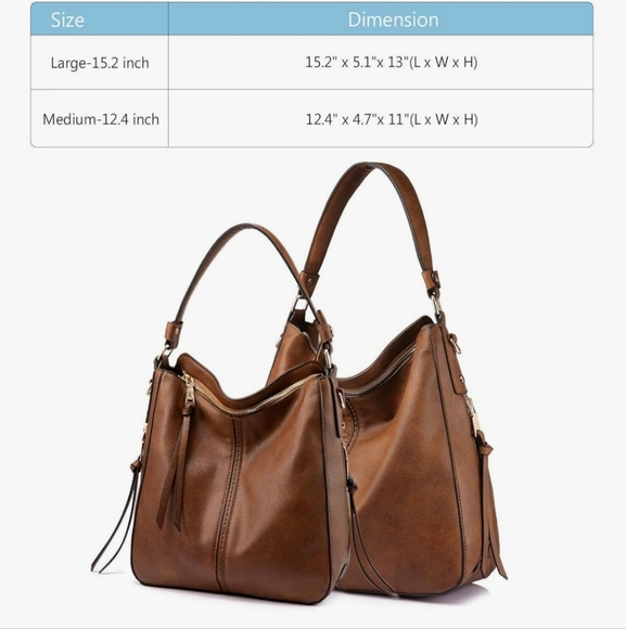 Brown Leather Hobo Bag - Picture 11 of 13